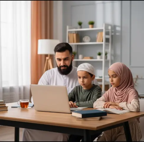 Lesen und Rezitieren für Kinder.